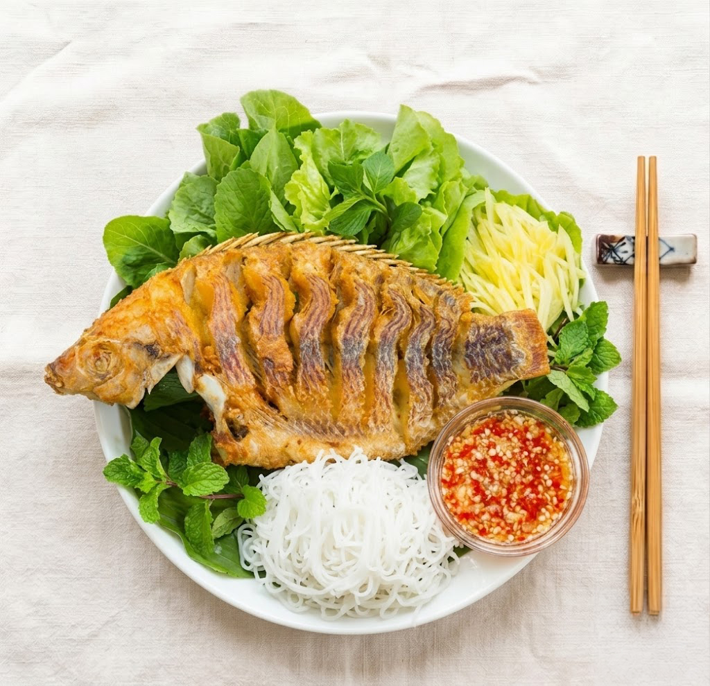 Cá Diêu Hồng Chiên Giòn