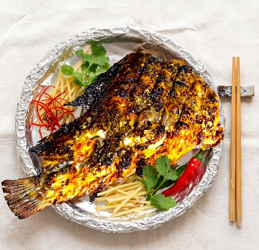 Cá Sủ Nướng Giấy Bạc / Muối Ớt