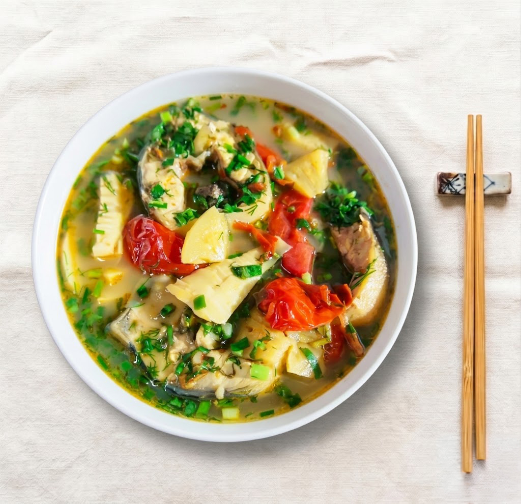 Cá Tầm Nấu Măng