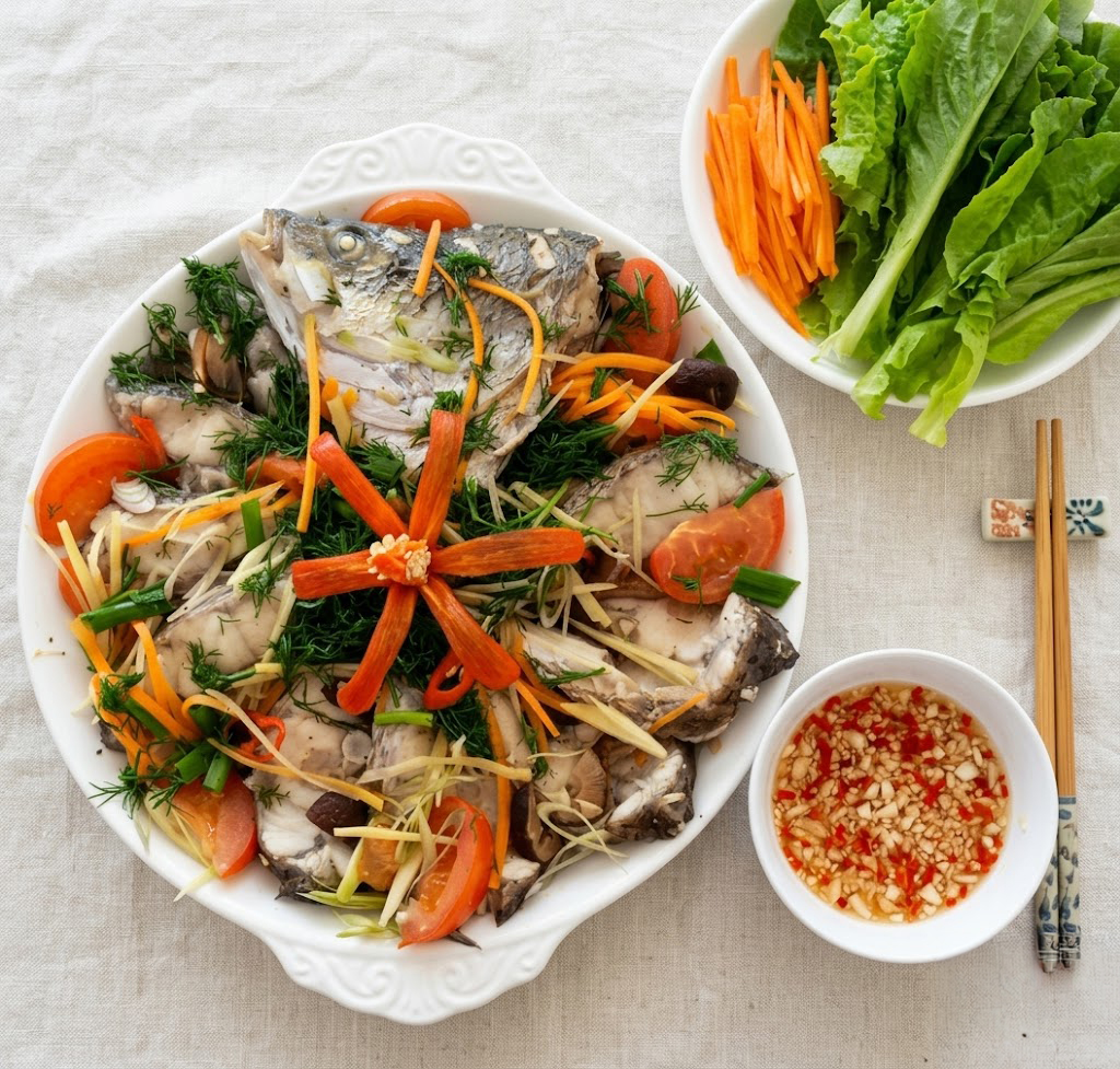 Cá Vược Hấp Dưa / Xì Dầu / Bia