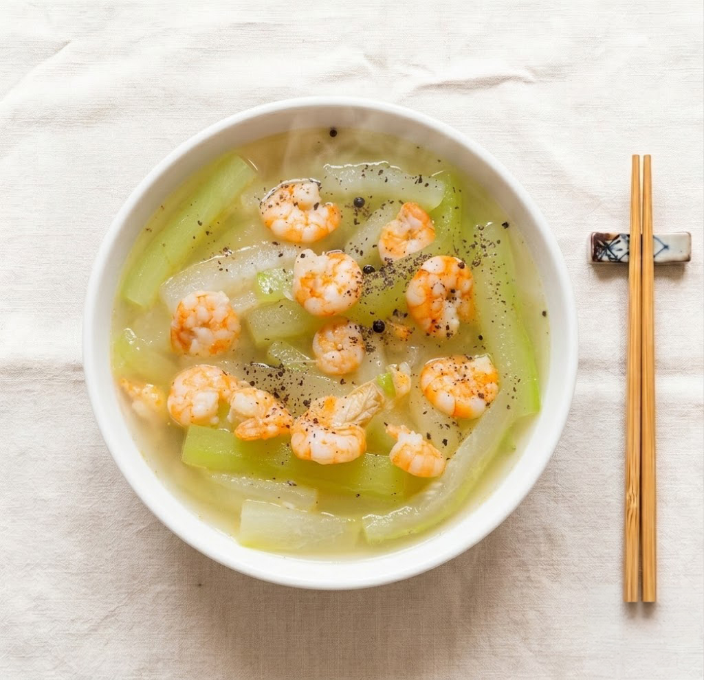 Canh Bí Nấu Tôm