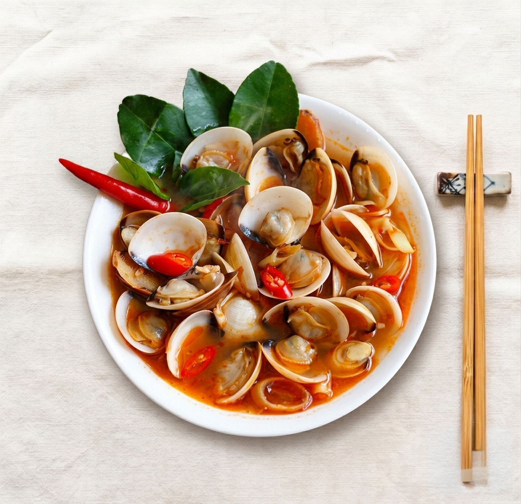 Ngao Đỏ Hấp Nước Cốt Dừa