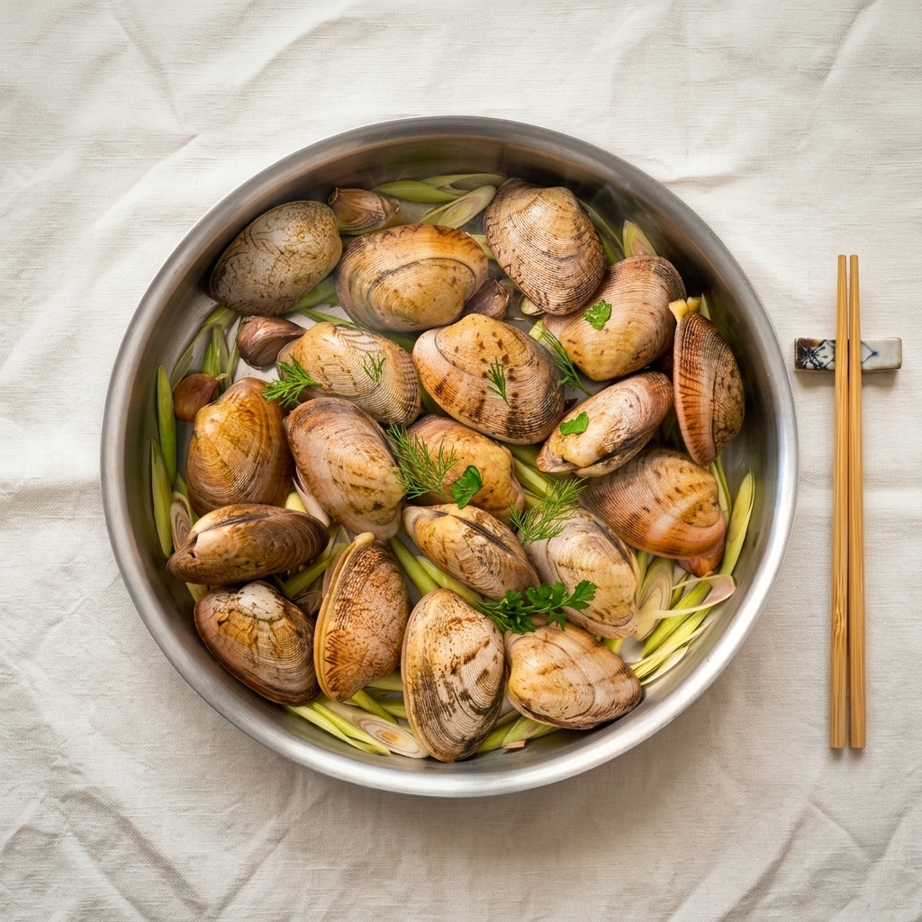 Ngao Đỏ Hấp Sả