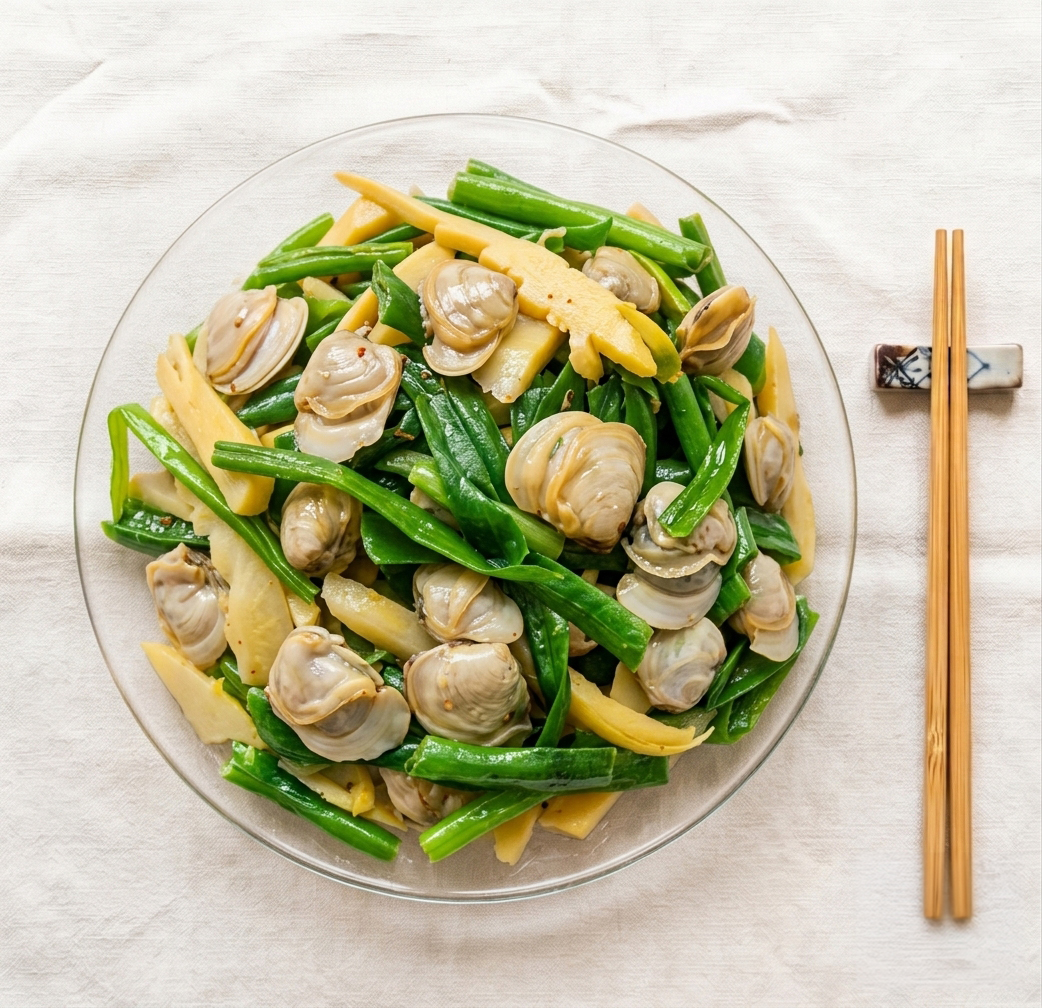 Ngao Xào Rau