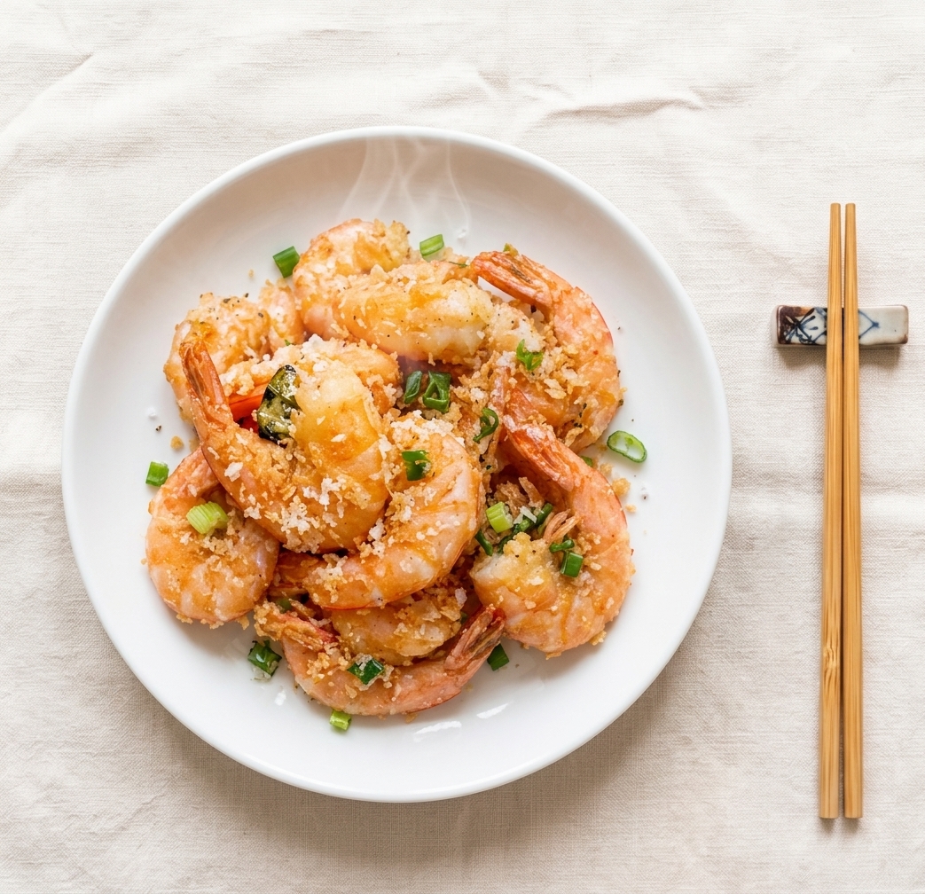 Tôm Thẻ Chao Dầu / Rang Muối